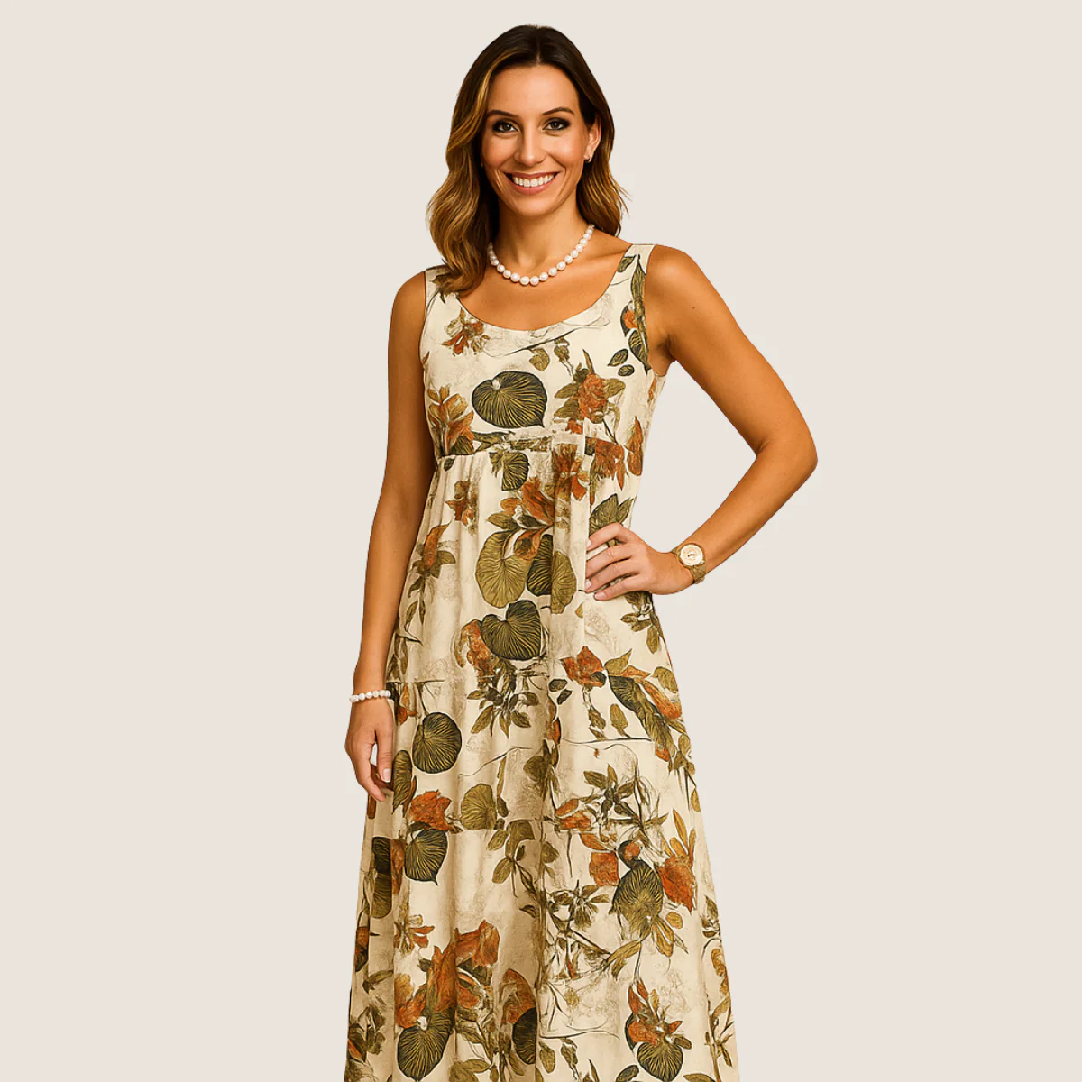 Jetta Robe Longue Flora – Élégance Florale d’Été - Image 3