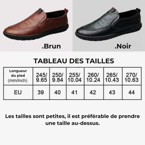 Mocassin en cuir décontractées à enfiler pour hommes - Image 8