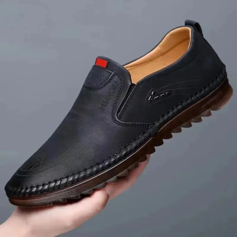 Mocassins à enfiler en cuir pour hommes - [STOCK LIMITÉ] - Image 4